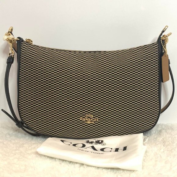Coach Handbags - NWT-Coach Legacy Jacquard Chelsea Crossbody(Black)